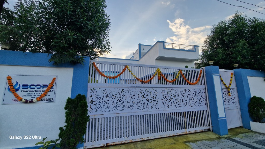 Scope Pharmachem Facility Entrance Gate and Compound